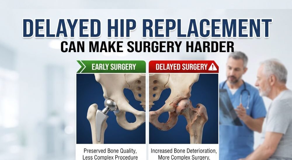 Delaying Hip Replacement Makes Surgery Harder
