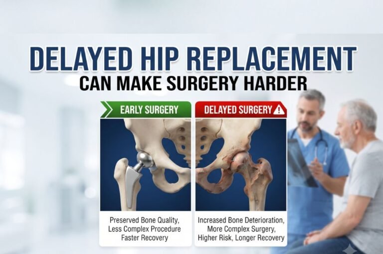 Delaying Hip Replacement Makes Surgery Harder