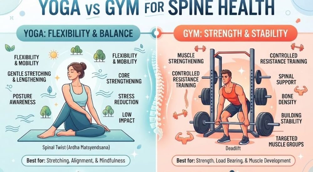 Yoga vs Gym for Spine Health