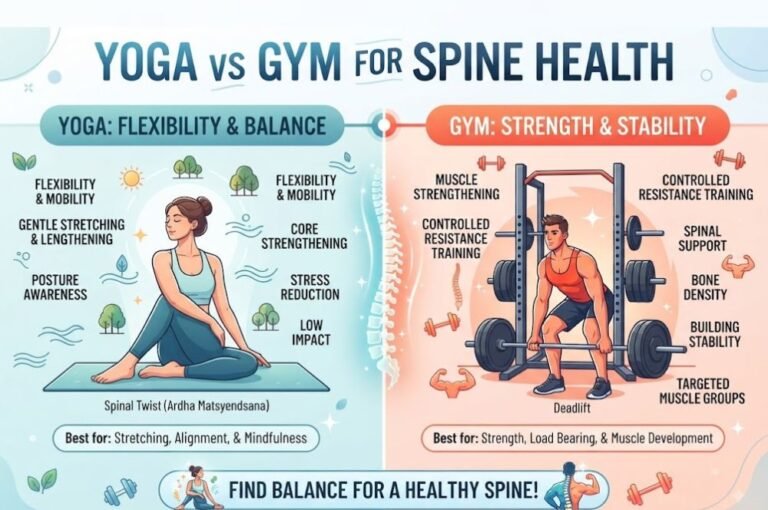 Yoga vs Gym for Spine Health